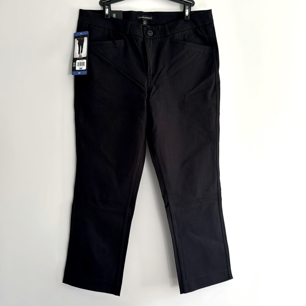 Banana Republic Womens' Slim-Straight Capri Pants Black Size 10